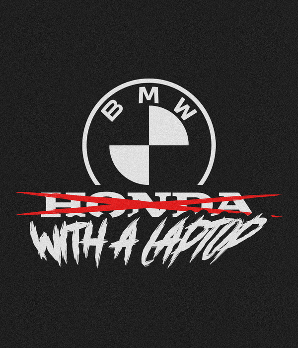 BMW With A Laptop Hoodie